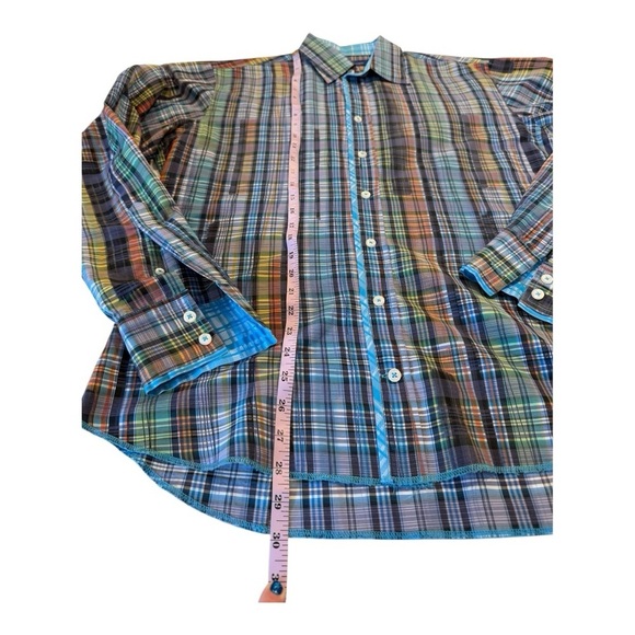 Georg Roth Los Angeles Designer Snap Button Flip Cuffs Mens Shirts Size Large - Picture 11 of 14